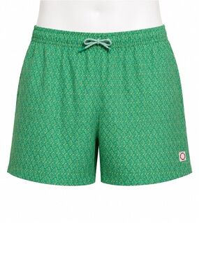 Size L‎ Public Beach Green Cactus Print Swim Trunks Board Shorts